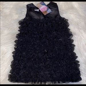 Ruffle Butts Black Dress